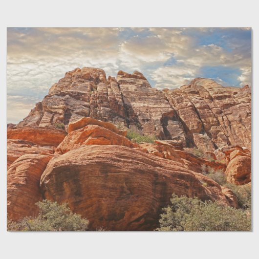 Berge HDR-Foto Geschenkpapier (Flach)