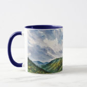 Berge Hügel Landschaft Bergsee-Zauber Tasse (Links)