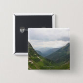Berge im Glacier Nationalpark Button (Vorne & Hinten)