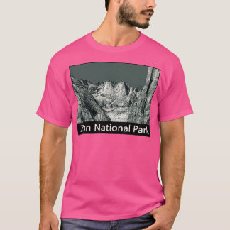 Berge im Reisebestimmungsort Zion National Park T-Shirt