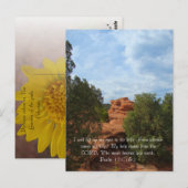 Berge im Sommer Postkarte (Vorne/Hinten)