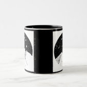 Berge im Weltraum Kaffeemaschine Tasse Black (Mittel)