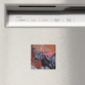 Berge im Winter 1919 Magnet (In Situ (Geschirrspüler))