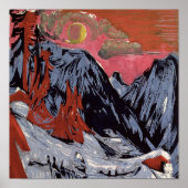 Berge im Winter 1919 Poster (Vorne)