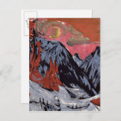 Berge im Winter 1919 Postkarte (Vorne/Hinten)