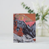 Berge im Winter 1919 Postkarte (Stehend Vorderseite)