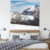 Berge im Winter in Spanien, Canfranc Leinwanddruck (Insitu (Schlafzimmer))