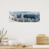 Berge im Winter Poster (Küche)