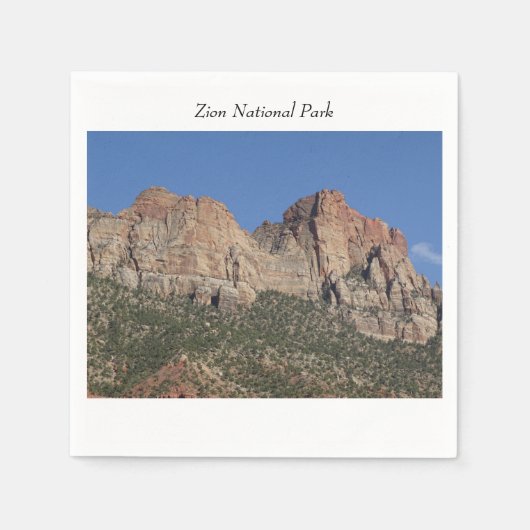 Berge im Zion-Nationalpark Serviette (Vorderseite)