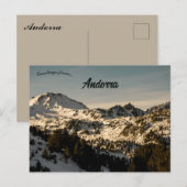 Berge in Andorra Postkarte (Vorne/Hinten)