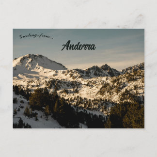Berge in Andorra Postkarte