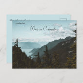 Berge in British Columbia Kanada Postkarte (Vorne/Hinten)