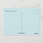 Berge in British Columbia Kanada Postkarte (Rückseite)