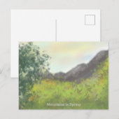 Berge in der Frühlingskarte Postkarte (Vorne/Hinten)