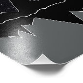 Berge in der Nacht Fotodruck (Ecke)