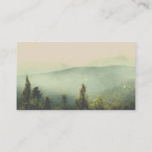 Berge in der Nebellandschaft Foto Art Visitenkarte (Rückseite)