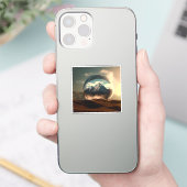 Berge in einer Blasen-Globe Aufkleber (Telefon)