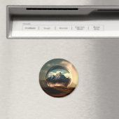 Berge in einer Blasen-Globe Magnet (In Situ (Geschirrspüler))