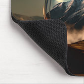 Berge in einer Blasen-Globe Mousepad (Ecke)