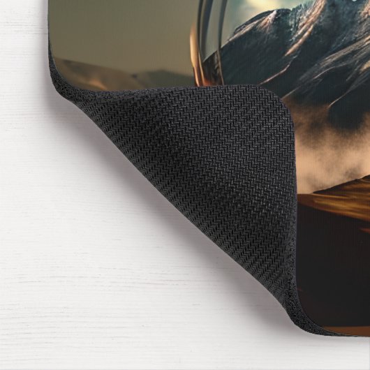 Berge in einer Blasen-Globe Mousepad (Ecke)