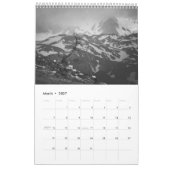 Berge in Schwarzweiß-v2-Foto Kalender (Mär 2027)