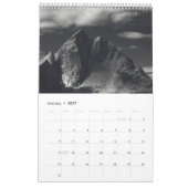 Berge in Schwarzweiß-v2-Foto Kalender (Jan 2027)