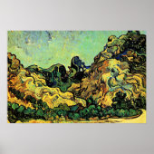 Berge in St. Remy mit dunklem Cottage Poster (Vorne)