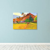 "Berge in Tahiti" - Paul Gauguin Leinwanddruck (Insitu (Holzboden))