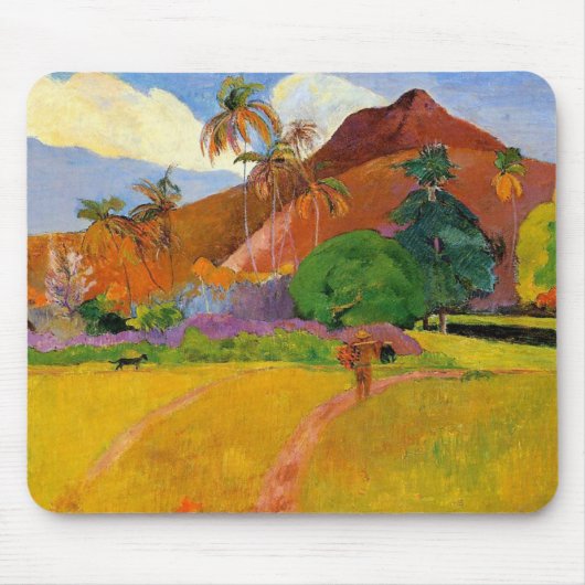 "Berge in Tahiti" - Paul Gauguin Mousepad (Vorne)