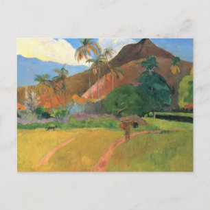 Berge in Tahiti - Paul Gauguin Postkarte