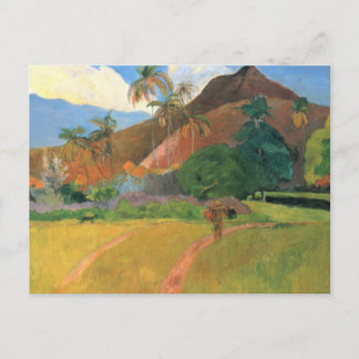 Berge in Tahiti - Paul Gauguin Postkarte