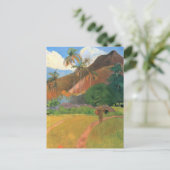 Berge in Tahiti - Paul Gauguin Postkarte (Stehend Vorderseite)