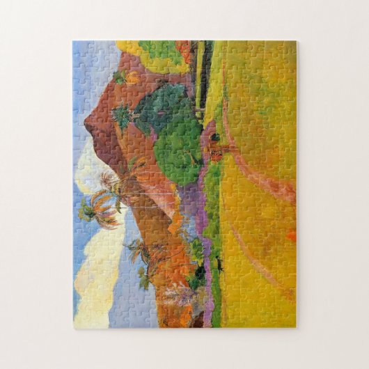 "Berge in Tahiti" - Paul Gauguin Puzzle (Vertikal)
