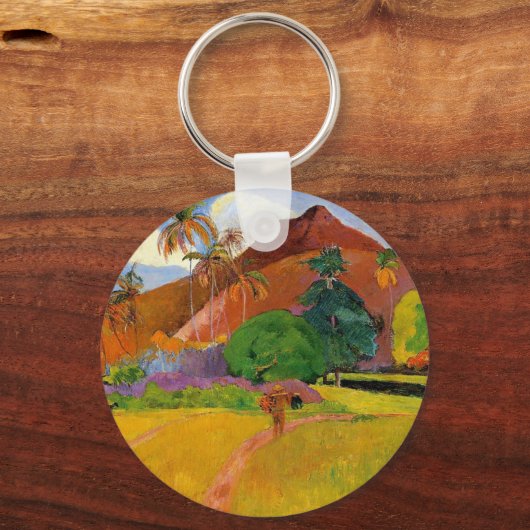 'Berge in Tahiti' - Schlüsselanhänger Paul Gauguin (Vorderseite)