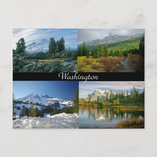 Berge in Washington Postcard Postkarte (Vorderseite)