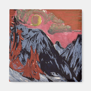 Berge in Winter, 1919 Magnet