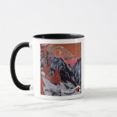 Berge in Winter, 1919 Tasse (Links)