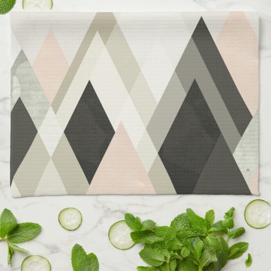 Berge jenseits der Berge III Geschirrtuch (Gefaltet)