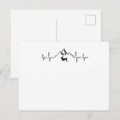 Berge Klettern Herzschlag Postkarte (Vorne/Hinten)
