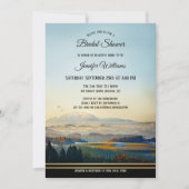 Berge Landschaft Art Bridal Dusche Einladung (Vorderseite)