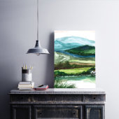 Berge Landschaft Landschaft Kunst, Dichtung und Mu Leinwanddruck