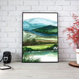 Berge Landschaft Landschaft Kunst, Dichtung und Mu Leinwanddruck