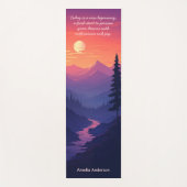 Berge Landschaft Peacfeul Sunset Yogamatte (Vorderseite)
