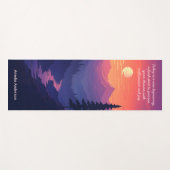 Berge Landschaft Peacfeul Sunset Yogamatte (Vorderseite (Horizontal))