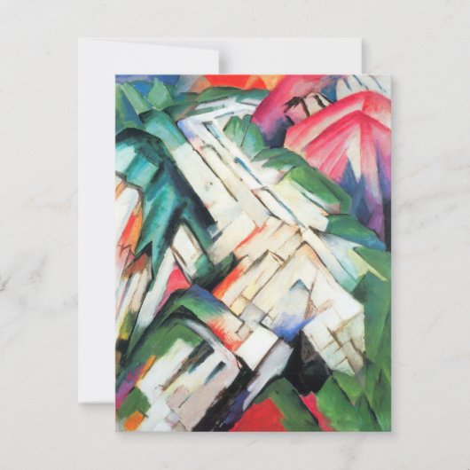 Berge (Landschaft) von Franz Marc, Vintage Kunst (Vorderseite)