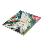 Berge (Landschaft) von Franz Marc, Vintage Kunst Fliese (Seite)