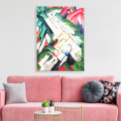 Berge (Landschaft) von Franz Marc, Vintage Kunst Leinwanddruck (Insitu (Wohnzimmer))