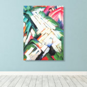 Berge (Landschaft) von Franz Marc, Vintage Kunst Leinwanddruck (Insitu (Holzboden))