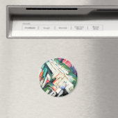 Berge (Landschaft) von Franz Marc, Vintage Kunst Magnet (In Situ (Geschirrspüler))