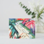 Berge (Landschaft) von Franz Marc, Vintage Kunst Postkarte (Stehend Vorderseite)